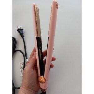 Flat Iron Hair Straightener and Curler 2 in 1 with 10s Fast Heating, 1 Inch